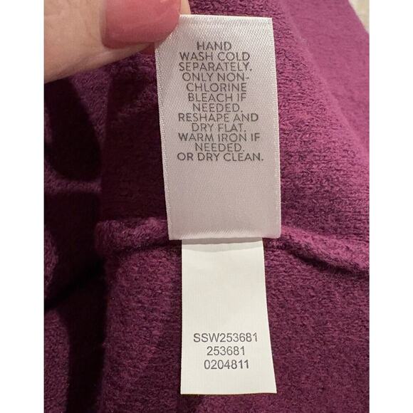 J Jill Purple V-Neck Sweater‎ Womens Size XL (1186) - Picture 5 of 5